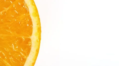 Rotating orange slice Video stock 68819377