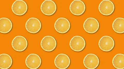 Rotating orange slices background footage. Video stock 150701675