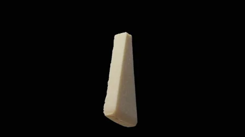 Rotating Parmesan Cheese Triangle Stock Footage 234853118