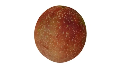 Rotating Passion Fruit White Background (Looping) Stock Footage 146821945