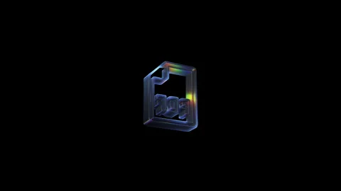 Rotating pdf file icon on black background Stock Footage 321717052