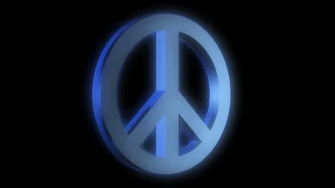 Rotating peace symbol 库存影片 73244121