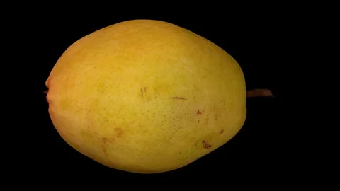 Rotating Pear on Black Background (Looping) Stock Footage 93378543