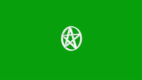 Rotating pentagon motion graphics with green screen background Stock Footage 146126311