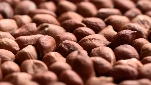 Rotating pile of raw peanuts Stock Footage 119402644
