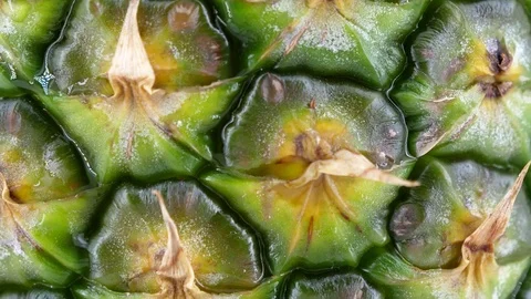 Rotating pineapple (close-up loopable video) Stock Footage 84453378