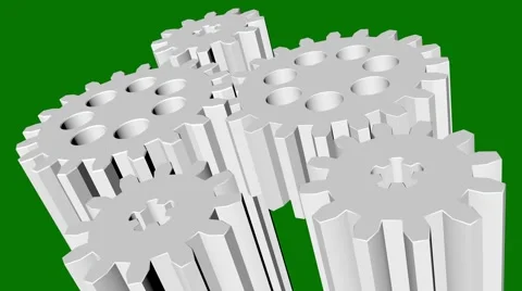 Rotating pinion gear Stock Footage 49442248