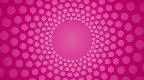 Rotating pink circular background with polka dots Stock Footage 48733758