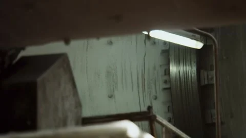 Rotating pipe in the production of mineral nitrogen fertilizers on an industrial Stock Footage 316143312