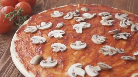 Rotating Pizza display Stock Footage 69196943