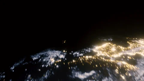 Rotating planet earth. 3d animation of the earth changing from night to day Video stock 277584163