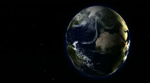 Rotating planet Earth Stock Footage 616140
