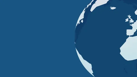 rotating planet earth loop animation | Stock Video | Pond5