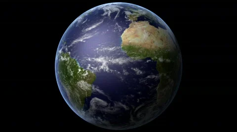 Rotating Planet Earth Loop HD 1080p 動画素材 685993