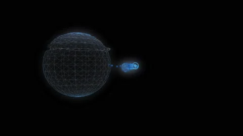 Rotating Planets Hologram 動画素材 89902861