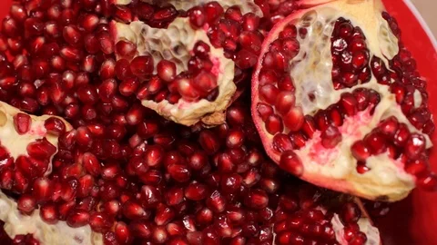 Rotating pomegranate seeds Stock Footage 123180522