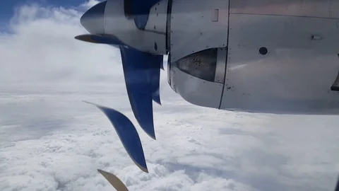 The rotating propeller Video stock 108208404