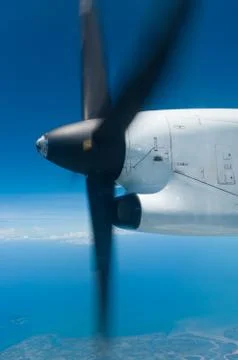 Rotating propeller Stockfoto's