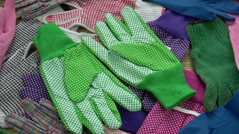 Rotating protective glove background Stock Footage 98765821