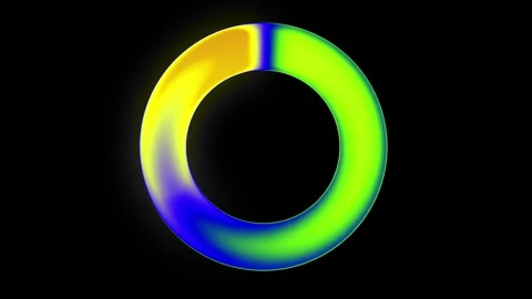 Rotating psychedelic ring loopable animation 스톡 동영상 276607991