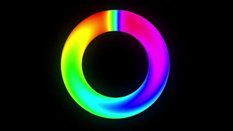 Rotating psychedelic ring , loopable Stock Footage 276608033
