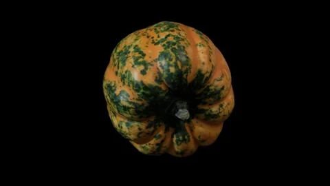 Rotating pumpkin on dark background Stock-Footage 318988377