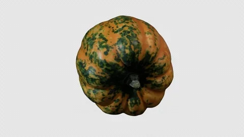 Rotating pumpkin on transparent background Stock-Footage 318988482
