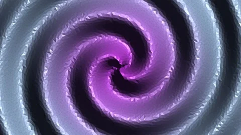 Rotating purple polygon spiral loop Video stock 344790436