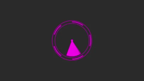 Rotating Purple radar screen animation digital interface signal detection t.. Vídeo Stock 329594969