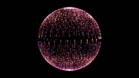 Rotating purple sphere on transparent background, alpha channel, loop Stock Footage 132293863