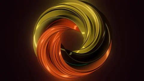 Rotating purple torus. 3D computer generated geometric animation. Rotation Ilustración de archivo