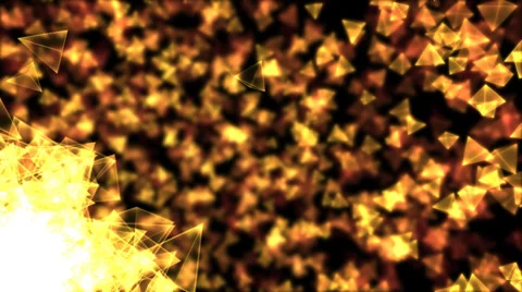 Rotating Pyramids Animation - Loop Orange Stock Footage 38199310