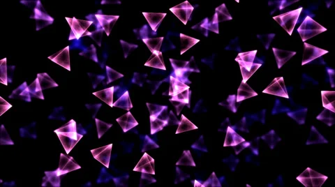 Rotating Pyramids - Loop, Pink, Purple Stock Footage 34257923