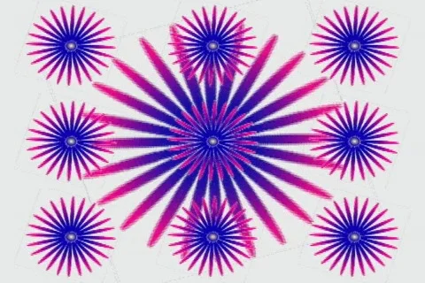 Rotating Radials (2) Vídeo Stock 518976