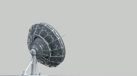 Rotating radio telescope Video stock 10956685
