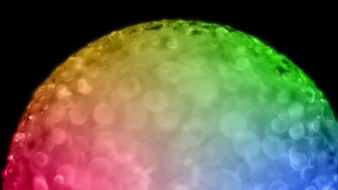 Rotating Rainbow Ball of Orbs Stock Footage 70354177
