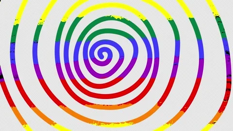 Rotating rainbow illusion Stock Footage 157773024