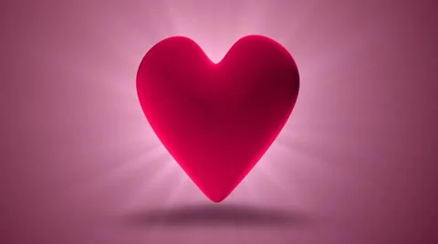 Rotating in the rays of the heart Stock Footage 10894622