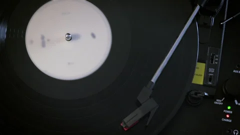 A rotating record on a gramophone. Stock Footage 281862036