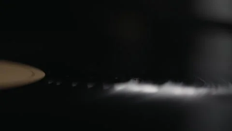 A rotating record on a turntable. Stock Footage 281861481