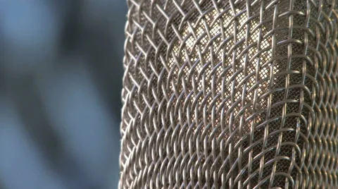 Rotating Recording Studio Microphone CloseUp Stock Footage 40713490