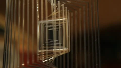 Rotating rectangles. Fur-tree toy Stock Footage 8994963