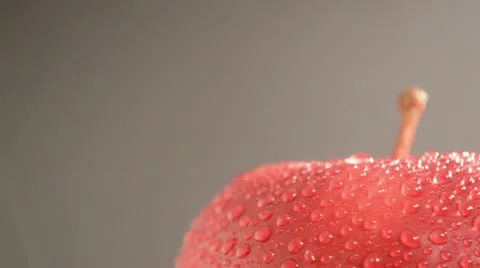 Rotating Red Apple - Crane Down Video stock 22024306
