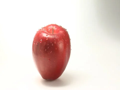 Rotating red apple Stock Footage 46585132