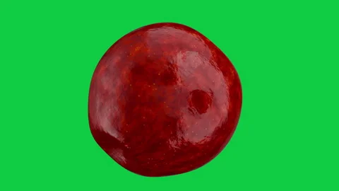 Rotating Red Apple Fruit Isolated on Green Screen. Fruit food loop concept.  Stock Footage 339818327