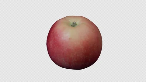 Rotating red apple on transparent background Vidéo 318982990