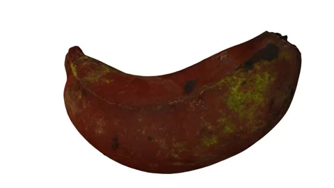 Rotating Red Banana White Background (Looping) Stock Footage 146672928