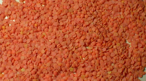 Rotating Red Lentils Stock Footage 61503761