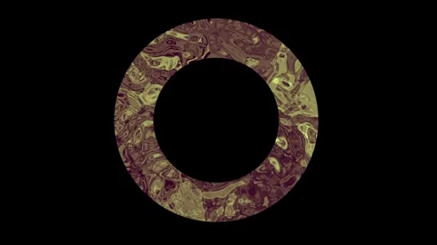 Rotating ring with bronze liquid texture, loopable Stock-Footage 276608137