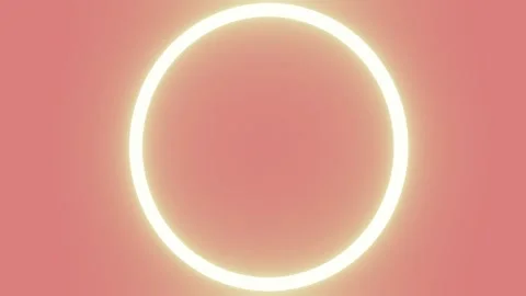 Rotating ring light animation with pink background Stock Footage 324625864